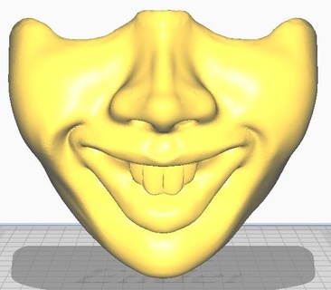 pennywise face mask clown 3d print model - Mito3D