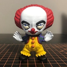 pennywise mini - 1990 halloween collectible figure toy 3d print model - Mito3D