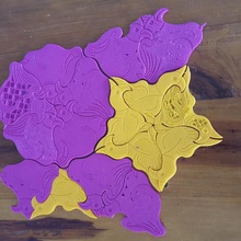 penrose chickens art tessellation math 3d print model - Mito3D