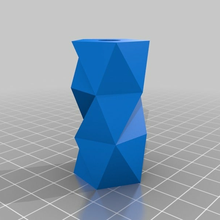 penta retorcido columna florero 3d print model - Mito3D