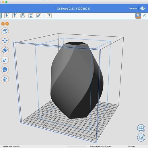 penta florero casa 3D print model - Mito3D
