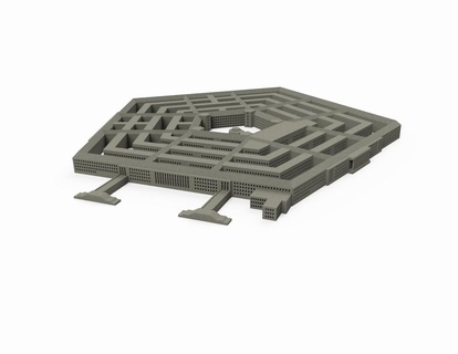 pentagon 2020 architecture fort intelligence military washington dc buildings structures 3d print model - Mito3D