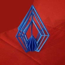 Pentagone art belle décor kpop no soutiens ornement pentagonal joli étagère support 3d print model - Mito3D