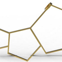 pentagonal lunar pendant jewelry modern art fashion elegant 3d print model - Mito3D