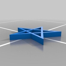 pentagramma personalizzato math_art 3d print model - Mito3D