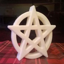 pentagramma multi-parte sapone stampo casa bagno wiccan soapp il di ghiaccio della muffa halloween cibo cookie cutter candela torta 3d print model - Mito3D