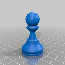 peón juegos ajedrez partes obispo dama torre caballo reina 3d print model - Mito3D