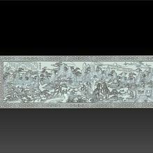 pessoas landscape art scene scenery mountains trees characters rivers china chinese oriental traditional ancient bas-relief cnc 3d sculpture decoration decorative 3d print model - Mito3D