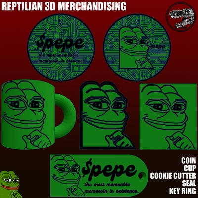 pepe tools key cup pepecoin 3d print model - Mito3D