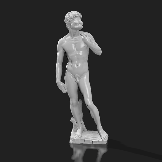 pepe david statue 3D print model - Mito3D