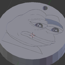pepe feelsbad keychain game emote twitch feels bad man 3d print model - Mito3D