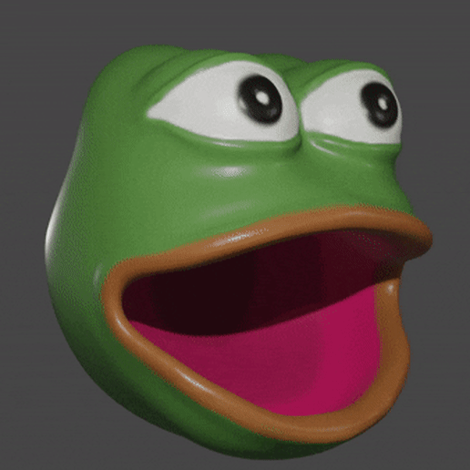 pepe open mouth container