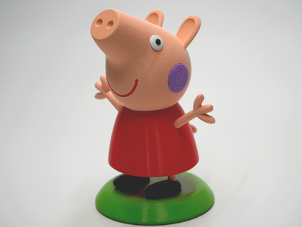 peppa maiale carattere figura Peppa Pig giocattolo 3d print model - Mito3D