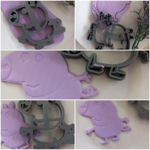 peppa pig clay cookie cutter jewelry birthday fondant kids art craft 3d print model - Mito3D