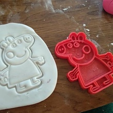 peppa pig cutting cookie home animals food 3d print model - Mito3D