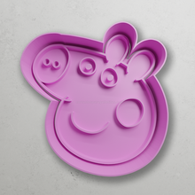 peppa pig face cutters cutter moulds 3d print model - Mito3D