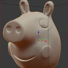 peppa pig-Maske Spiel pig Maske 3d print model - Mito3D