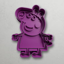 peppa pig smiling cutters cutter moulds 3d print model - Mito3D