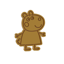 peppa pig suzy cookie cutter home 3d print model - Mito3D