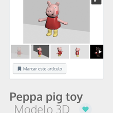 peppa pig juguetes juego los el adorno dibujos animados 3d print model - Mito3D