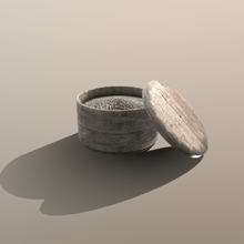 pepper pinch pot game medieval low poly asset wooden food kitchen 3d print model - Mito3D