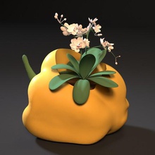 pepper planter art other interior vase pot general decoration decor printer 3d 3d print model - Mito3D