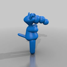 peppi kleines arschloch art 2d cartoon character 3d print model - Mito3D