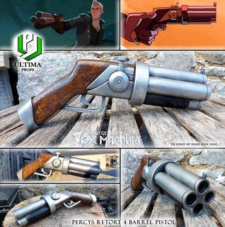 percy revolver storta critico ruolo percy elenco pepperbox pistola critico ruolo vox machina leggenda vox stagione 2 storta revolver 3d print model - Mito3D