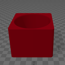 perfect cube flower pot plants 3d print model - Mito3D