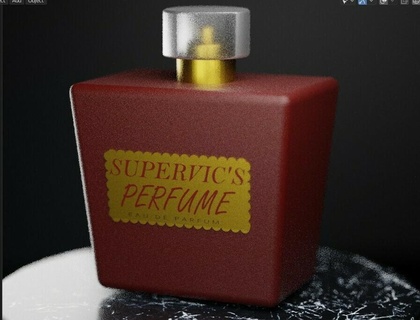 parfum bouteille paquet produit article objet publicité commercialisation cube 3d print model - Mito3D