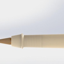 pergo ergonomic pencil holder gadget holter 3d print model - Mito3D
