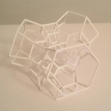 permutohedron order 5 partial math 3d print model - Mito3D