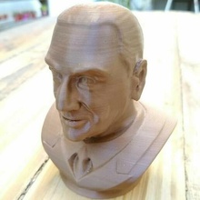 peron buste Président éviter Argentine Juan busto 3d print model - Mito3D