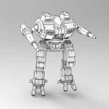 fail Amerikan Mecha bilimkurgu robot 3d print model - Mito3D