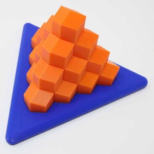 desconcertante de la pirámide rd versión juego puzzles 3d print model - Mito3D