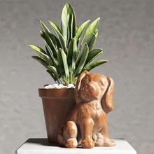 perrita flowerpot 3d print model - Mito3D