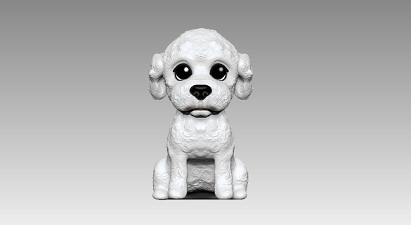 perro poodle estilo bolu-pet Art mascota bolupet perrito poodletoy cute tierno kaway 3d print model - Mito3D