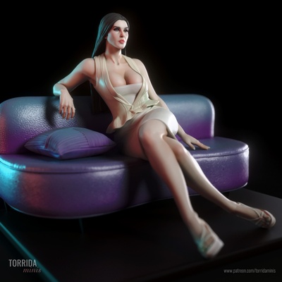 persefone matrice ricaricato arte monica bellucci neo bruciando ragazza copertina scifi lattice 3d print model - Mito3D