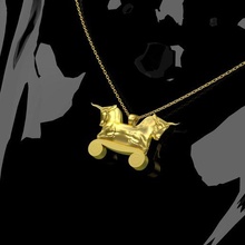 persépolis colgante pendiente joyería joya escultura collar medallón oro 3d impresión modelo imprimible libra esterlina Moda Persia persa iraní jamshid perspolica mermelada 3d print model - Mito3D