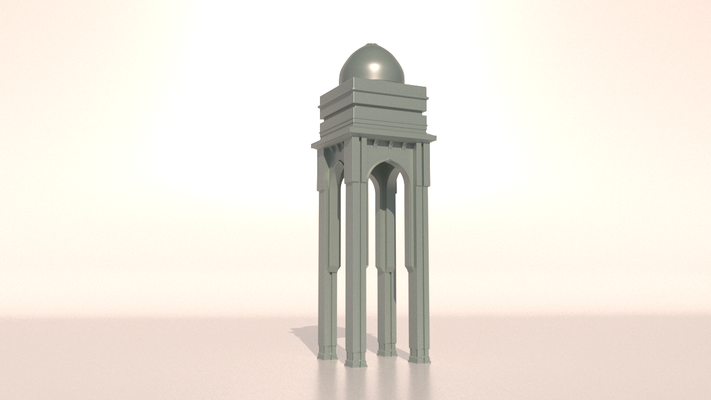 persa construção arquitetura árabe uau china japão 3dprint arte brinquedo 3d print model - Mito3D