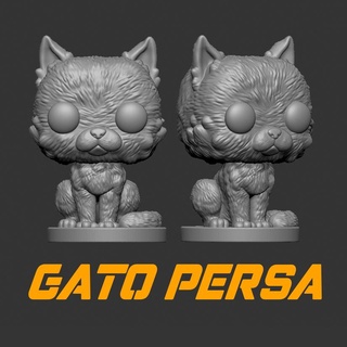 persa gato funko popular persa gato persa gato miniatura persa gato funko popular funko popular figura gato persa 3d print model - Mito3D