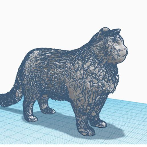 persa gato Arte 3D print model - Mito3D