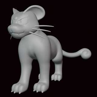 persisch Pokémon Zahl Kunst Statue Videospiel Videospiele Miniatur Skulptur Fan Art Figur Kanto go 3d print model - Mito3D