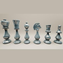 persian style 3d print chess set model stl game chessset chessmen deco art 3d print model - Mito3D