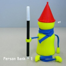 persona de banco casa 3d print model - Mito3D