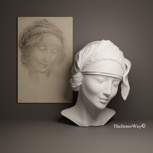 personnel sculpture Saint Anne Léonard Vinci art buste déco décoratif décoration ouvrages d'art 3d print model - Mito3D