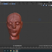 personal zombie key ring various person face 3d 3d print model - Mito3D