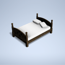 personalizado cama 4 arquitectura mesa madera decoración Arte mesas escala modelo 3d print model - Mito3D