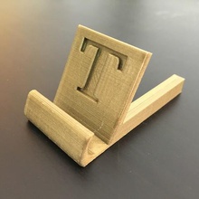 personalised iphone stand gadget support easy 3d print model - Mito3D