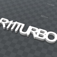 personalizable llavero r11turbo art teclas cles cadenas puerta 3d print model - Mito3D